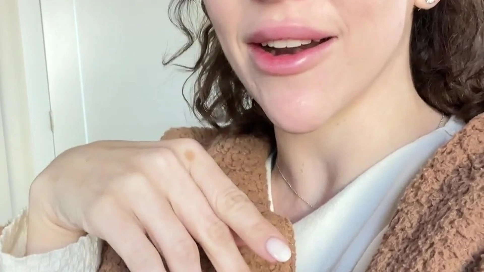 cute Dripping Small Tits Mama Fiona tits pic